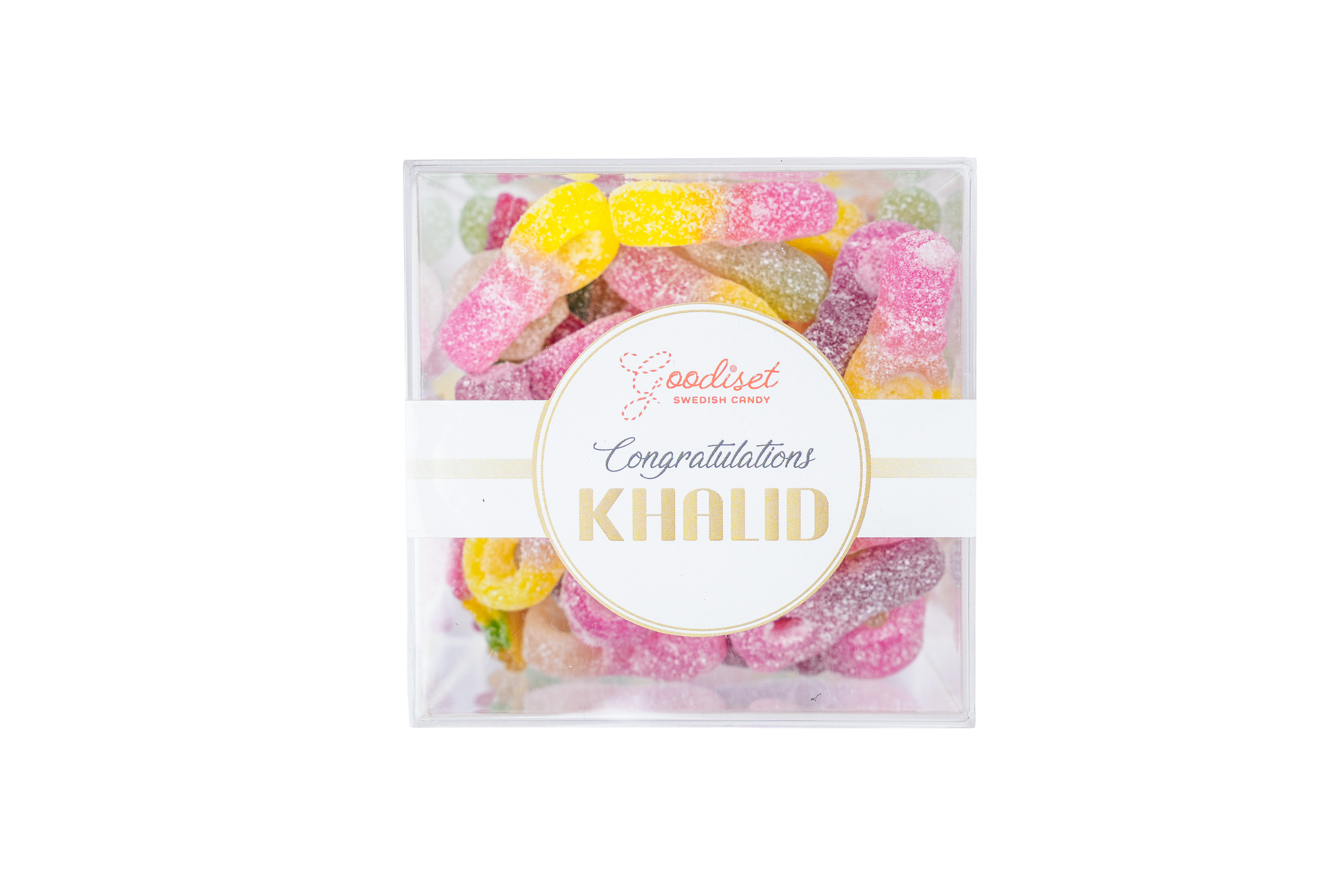 Medium Acrylic Gift Box with Customizable Stickers