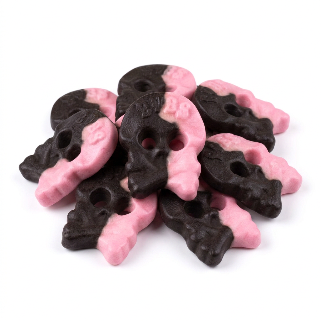 Bubs Raspberry/Licorice Skulls Foam