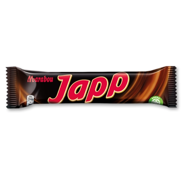 Marabou Japp Swedish Chocolate Bar- Milk Chocolate With Soft Toffee Filling