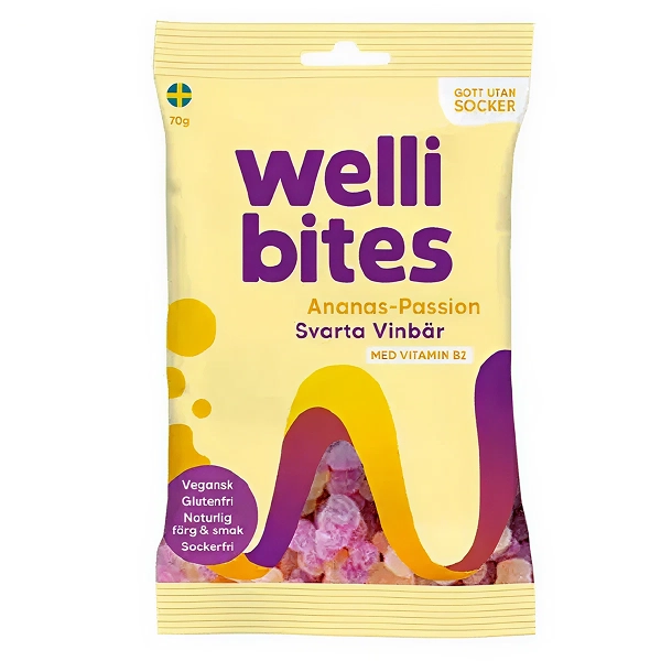 Wellibites Pineapple & Passionfruit 70g